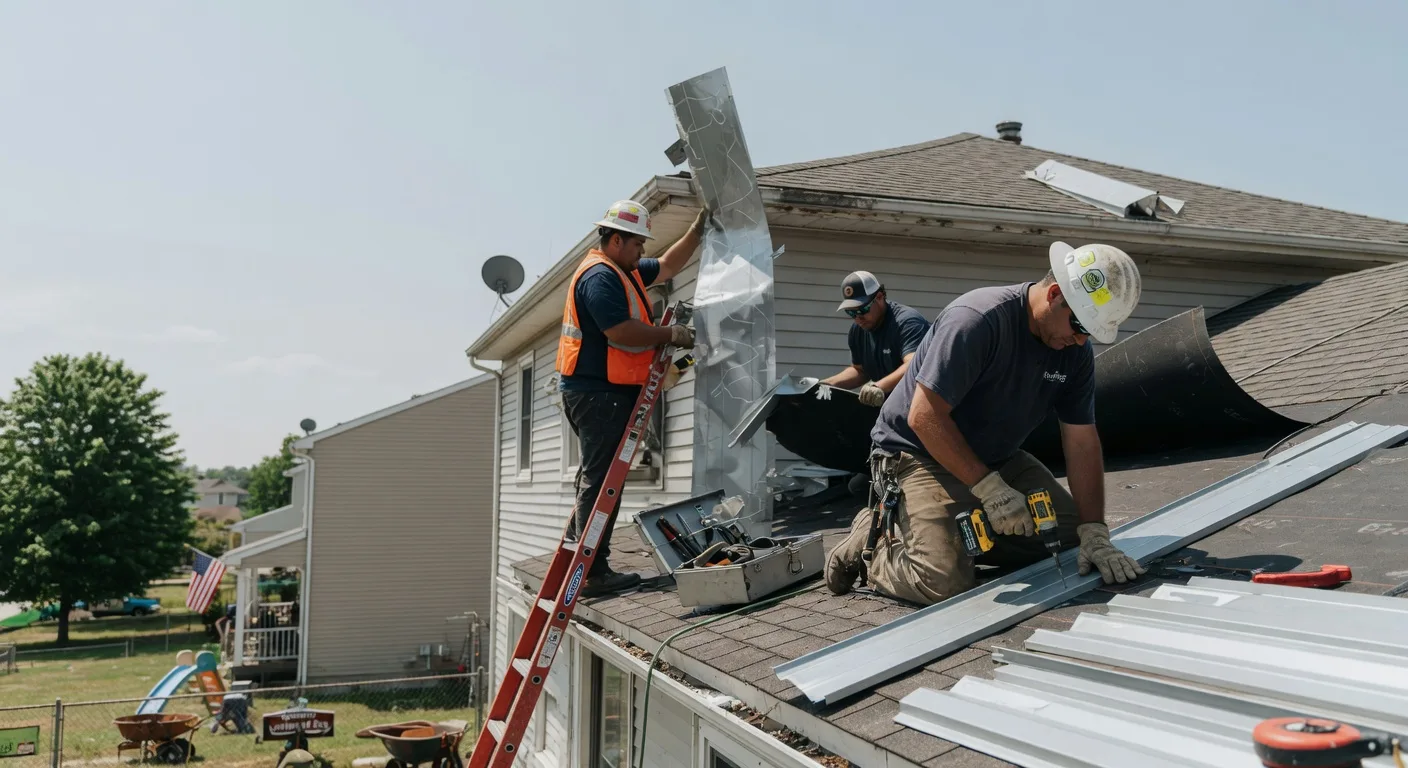 Storm Damage Metal Roof Repair in Blairsburg, IA